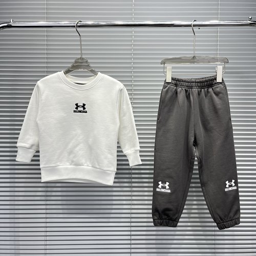 Balenciaga Kids Unisex Set with Large & Small Embossed Logos