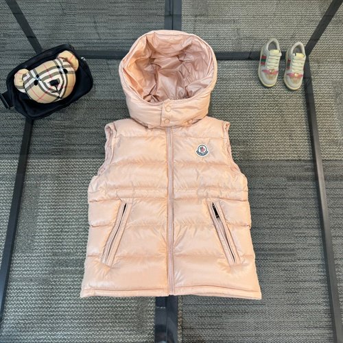 Moncler Kids Soft Puffy Detachable Hood Down Jacket 