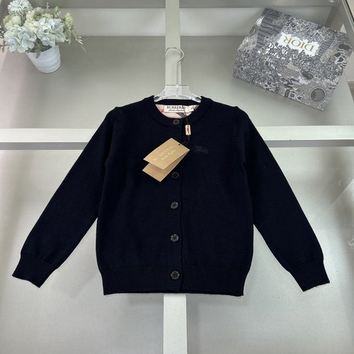 Burberry Unisex Kids Wool Blend Cardigan Soft & Stylish 