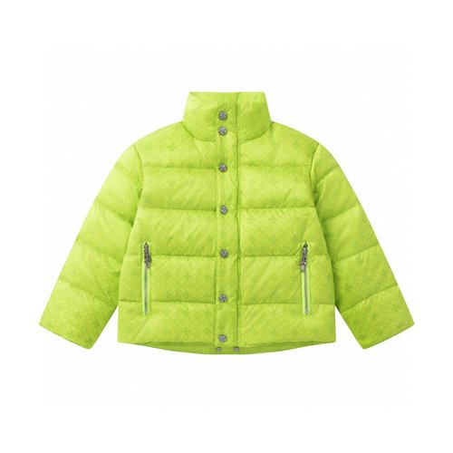 Chrome Hearts Kids Clear Classic Pattern Water-Resistant Down Jacket