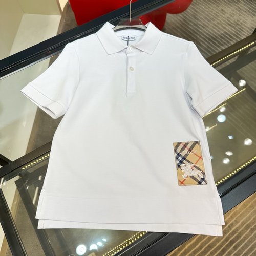 Burberry Kids Premium Polo Shirt Unisex 100 Cotton Comfortable Stylish