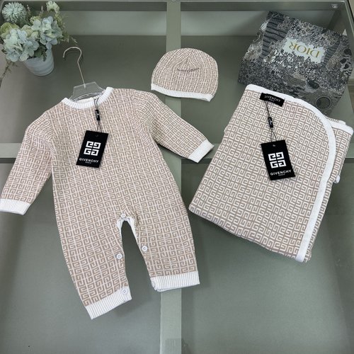 Givenchy Premium Unisex Baby Knit Onesie