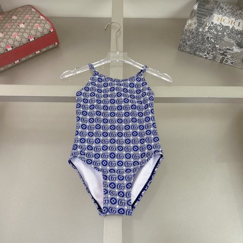 Gucci Girls High-End Kids Swimsuit Comfortable Breathable Summer Essential 