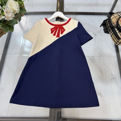 Gucci High-end Girls Comfortable Cotton Dress 