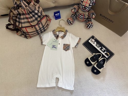 Burberry Premium Unisex Baby Cotton Romper (A-Class)