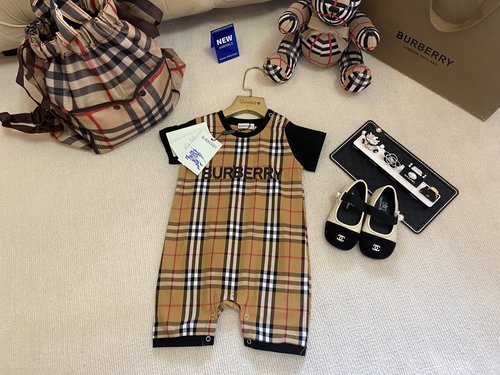 Burberry Unisex Baby Premium Class A Cotton Romper