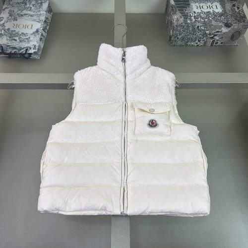 Moncler Kids Down Vest - 90 White Duck Down & Imported Nylon 