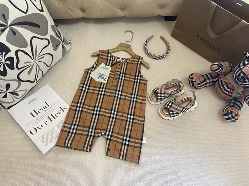 Burberry Premium Baby Onesie, Cotton, Comfortable & Chic 