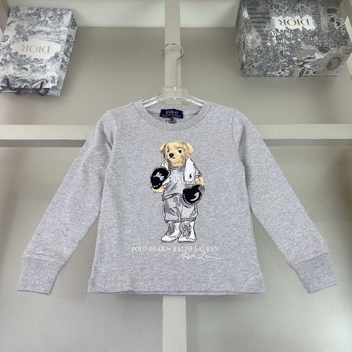 Polo Ralph Lauren Premium Unisex Kids Cotton Sweatshirt Teddy Bear 3D Print