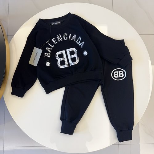 Balenciaga Unisex Kids Cotton Set - Comfortable & Stylish
