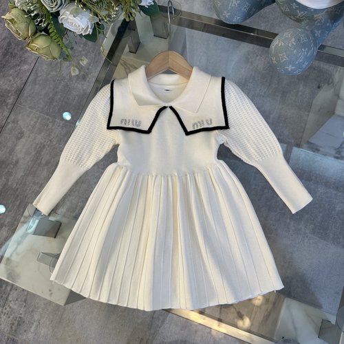 Miu Miu Premium Girls Knit Dress - Comfortable & Stylish