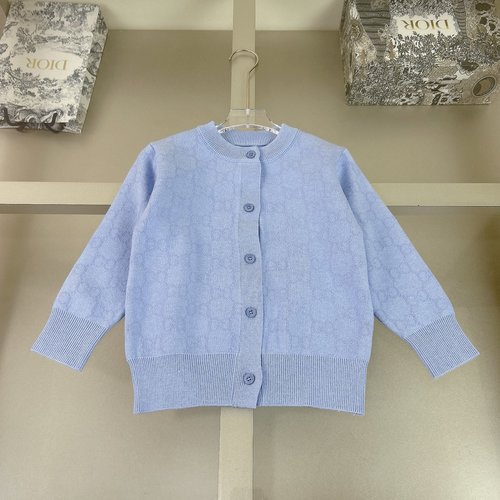 Fendi Unisex Kids Wool-Blend Cardigan, Soft Stylish Comfortable