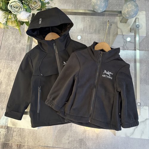 Arcteryx Kids 3-in-1 Hooded Jacket Set Waterproof Windproof Warm Comfortable Stylish
