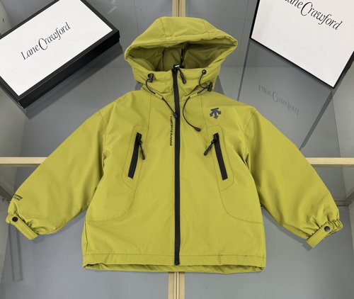 Descente Kids Hooded Down Jacket - 90 White Duck Down Waterproof 