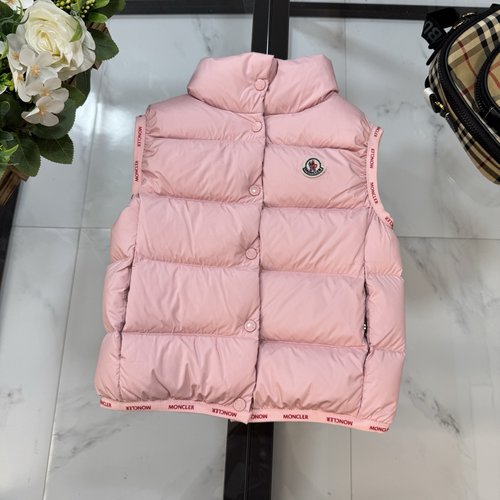 Moncler Girls Premium Down Vest 800FP White Goose Down