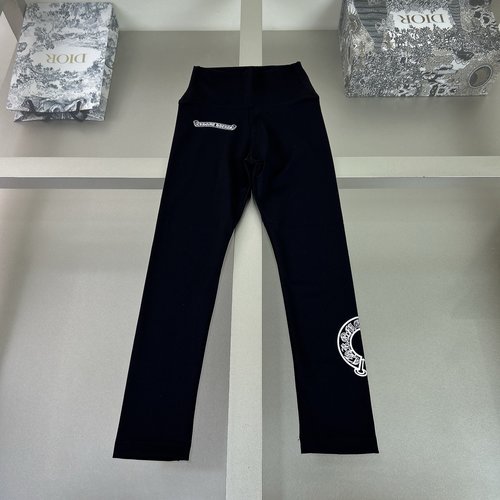 Chrome Hearts Girls Premium Cotton Leggings with Ribbon Trim