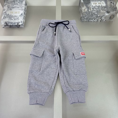 Kenzo Kids Premium Sweatpants: Cotton Terry 3D Cut Comfortable Stylish