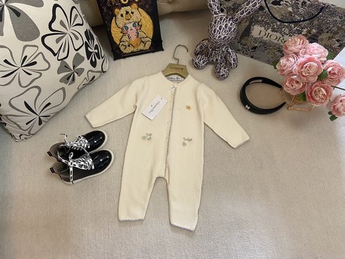Dior New Premium Unisex Baby Knit Cotton Romper
