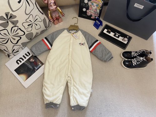 Thom Bn Premium Unisex Baby Buttondown Thick Cotton Winter Onesie 