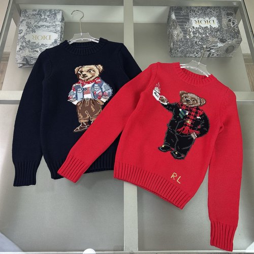 Polo Ralph Lauren Premium Unisex Kids Wool-Blend Knit Sweater