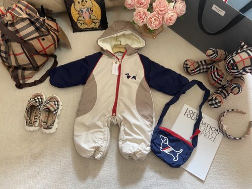 Thom Bn Warm Fleece Kids Outfits: Romper, Dress & Crossbody Bag