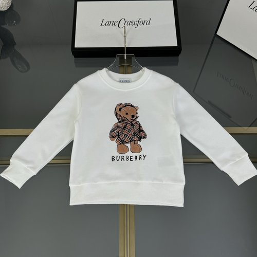 Burberry Kids Teddy Bear Graphic Cotton Fleece Sweatshirt 