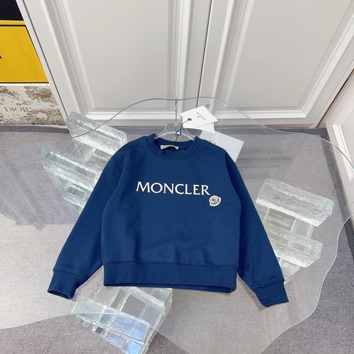 Moncler Unisex Kids Cotton Sweatshirt 3D Craft Small Logo