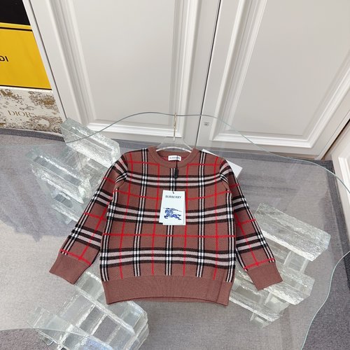 Burberry Kids High-End Knitted Sweater Comfortable & Stylish