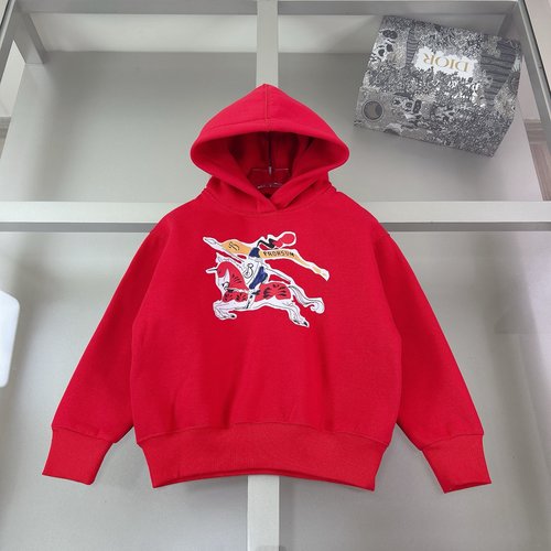 Burberry Kids Premium Fleece Sweatshirt with Horse Print, Stylish & Comfy 