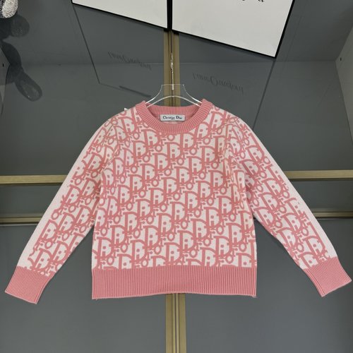 Dior Kids Cashmere Blend Sweater with CD Logo