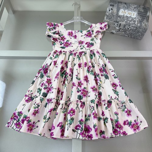 D & G Girls Floral High-End Dress 