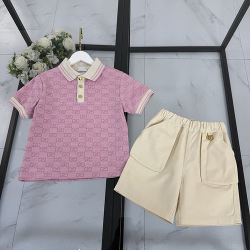 Gucci Unisex Kids Cotton Set, Comfortable & Stylish 