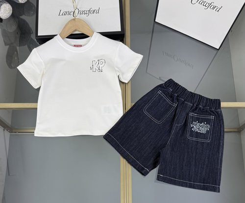 Kenzo Kids Unisex Denim Set Distressed Washed Comfortable Stylish