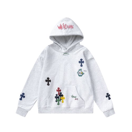 Chrome Hearts Colorful American All-Over Graphic Kids Hoodie